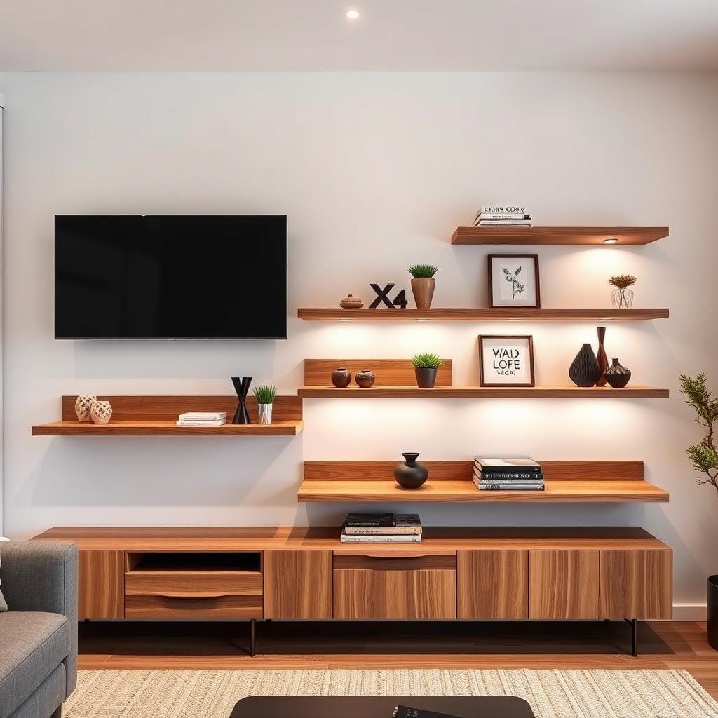 Installation d'étagères murales design Installation d'étagères murales design