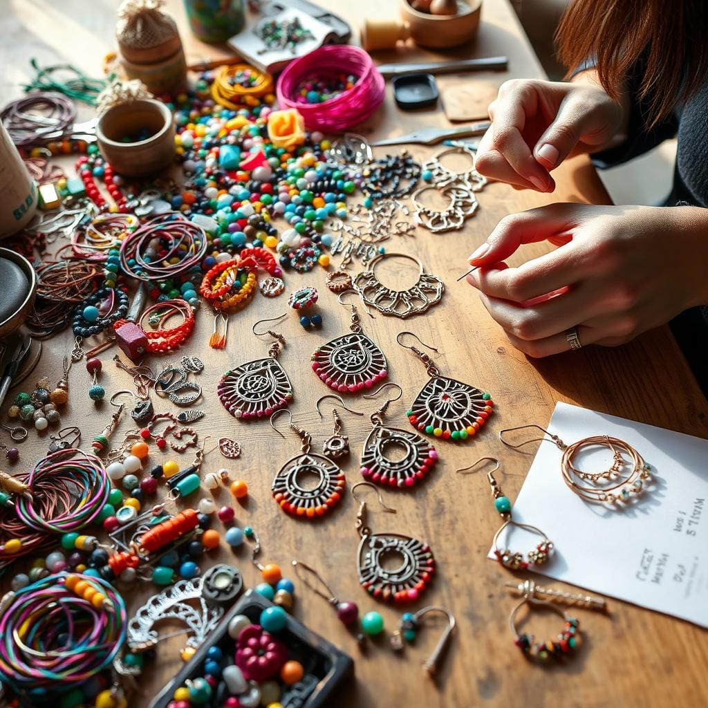 Création de boucles d'oreilles uniques