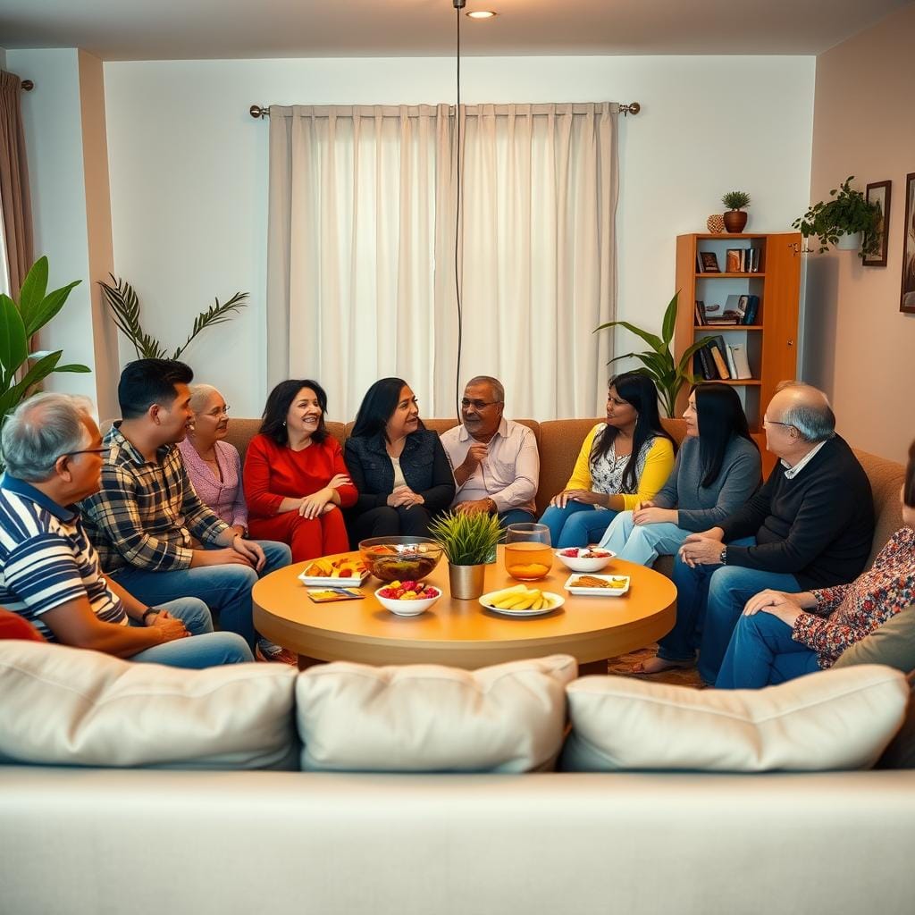 Réunion familiale et communication