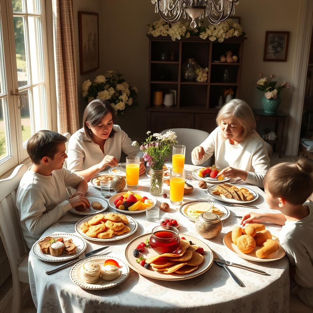 Brunch maison familial
