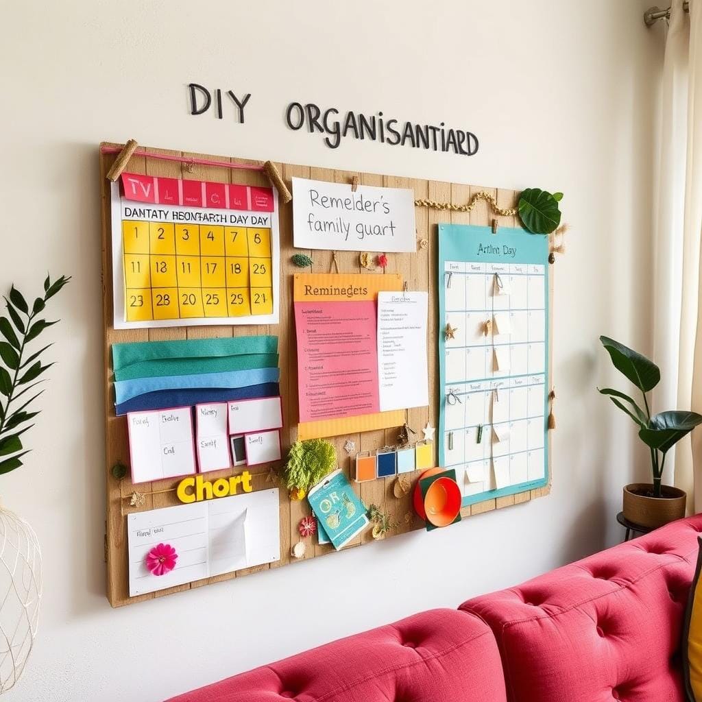 Planning mural DIY organisationnel