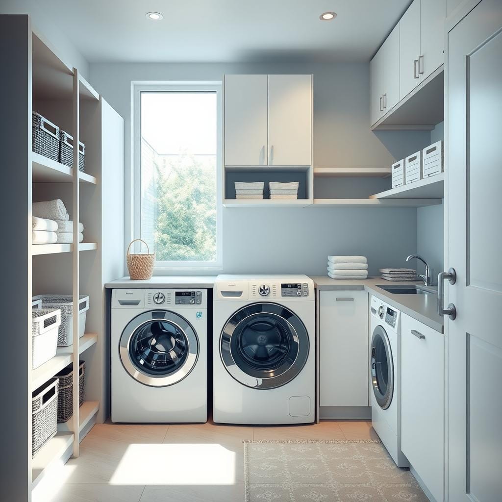 Washtower avec rangement modulaire