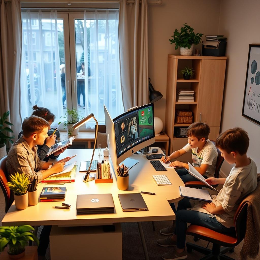 télétravail et famille