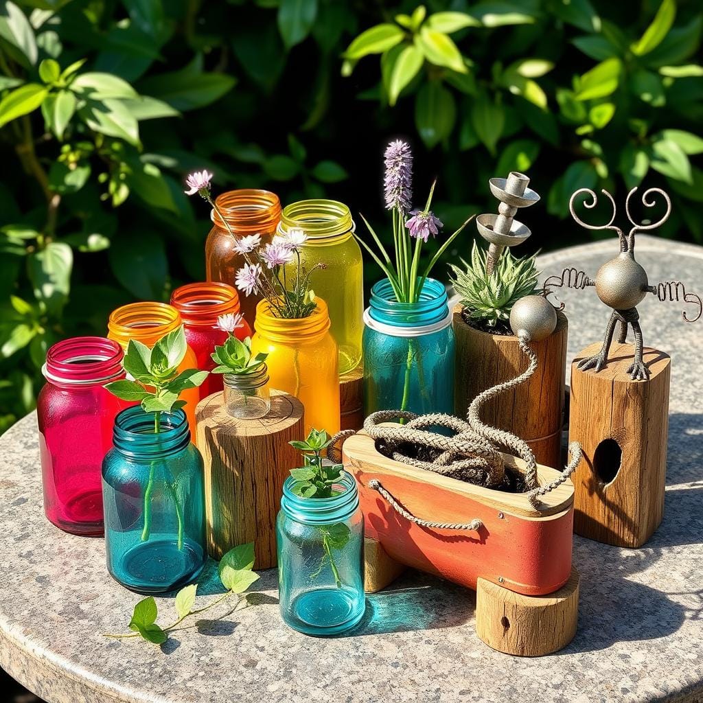Accessoires décoratifs recyclés