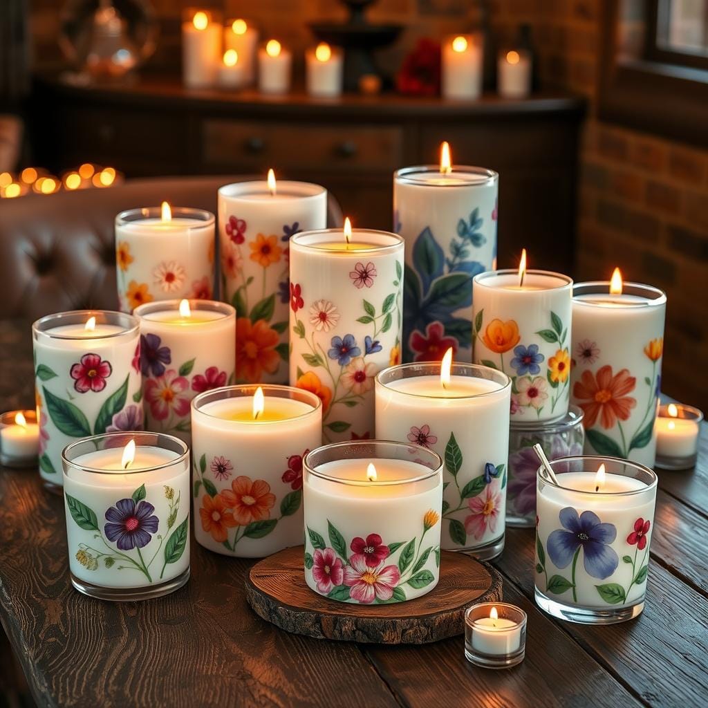 Décoration de bougie personnalisée