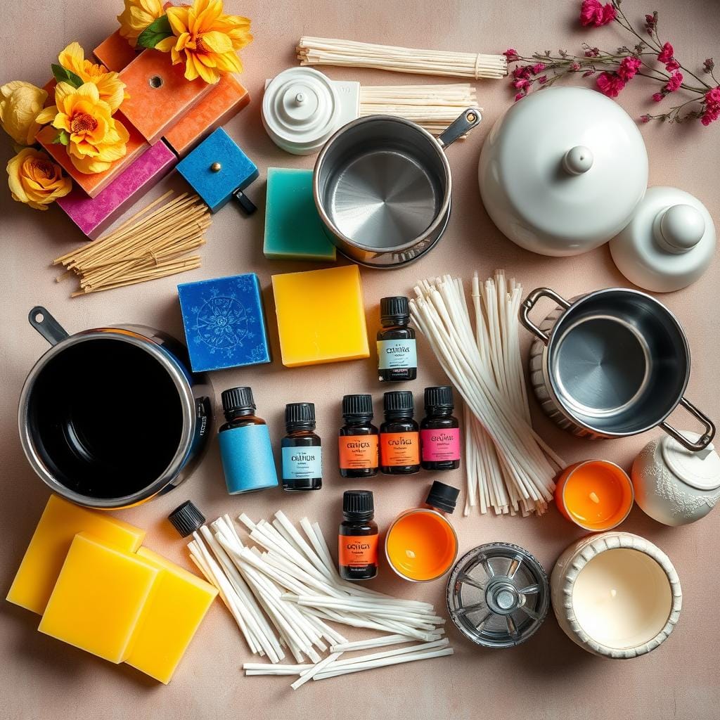 Fournitures pour bougies parfumées