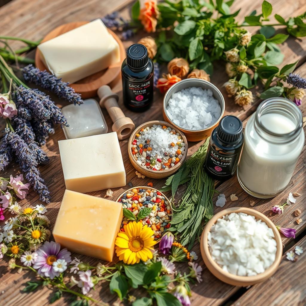 Ingrédients naturels pour fabrication de savon