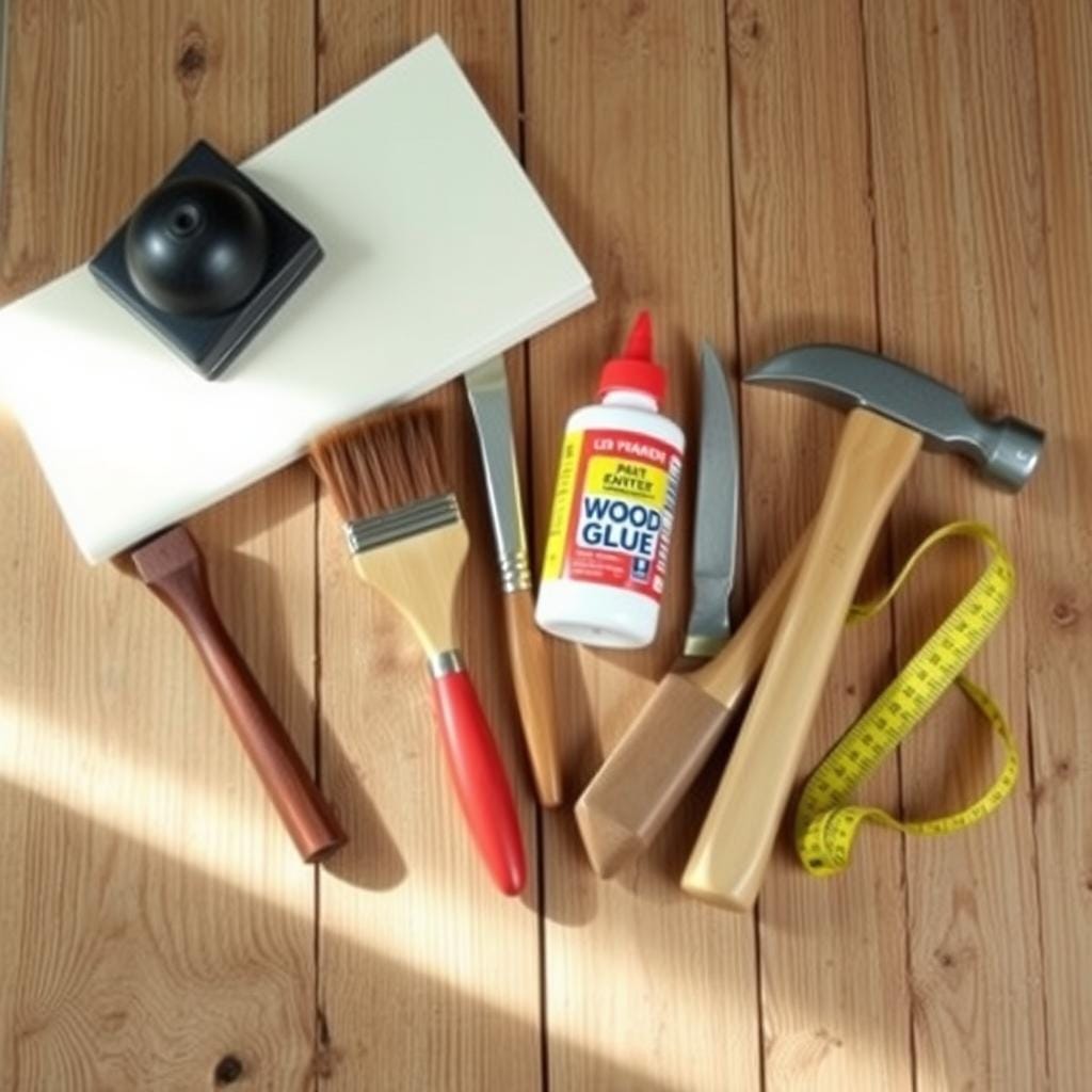 Outils de rénovation de meuble en bois