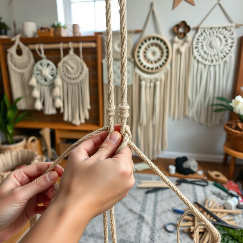 Techniques de base du macramé