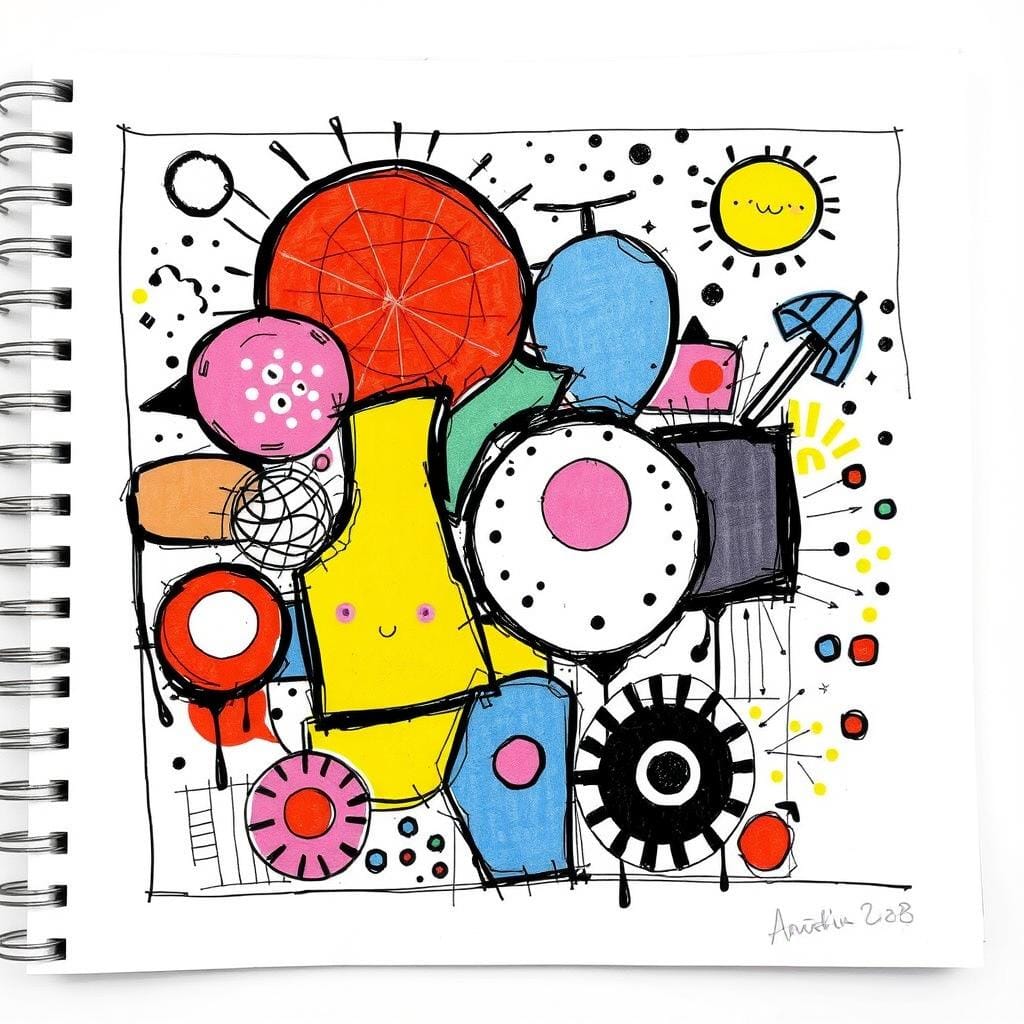 Croquis préparatoire pour art mural DIY